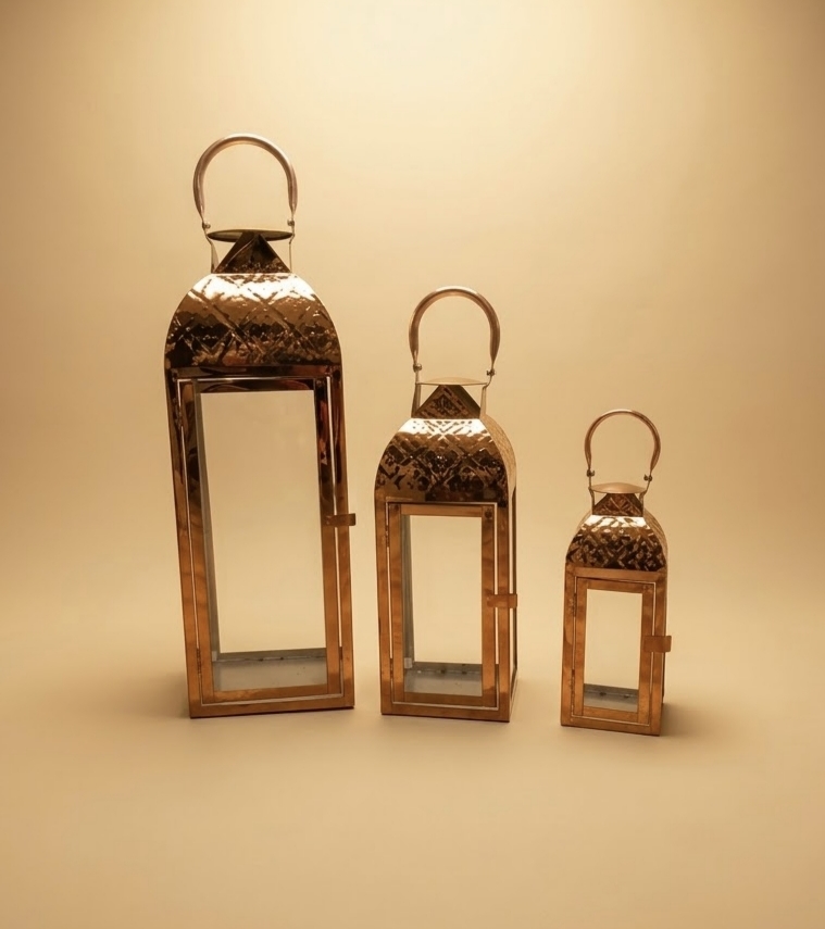 Conj. Porta Velas Decoração Metal