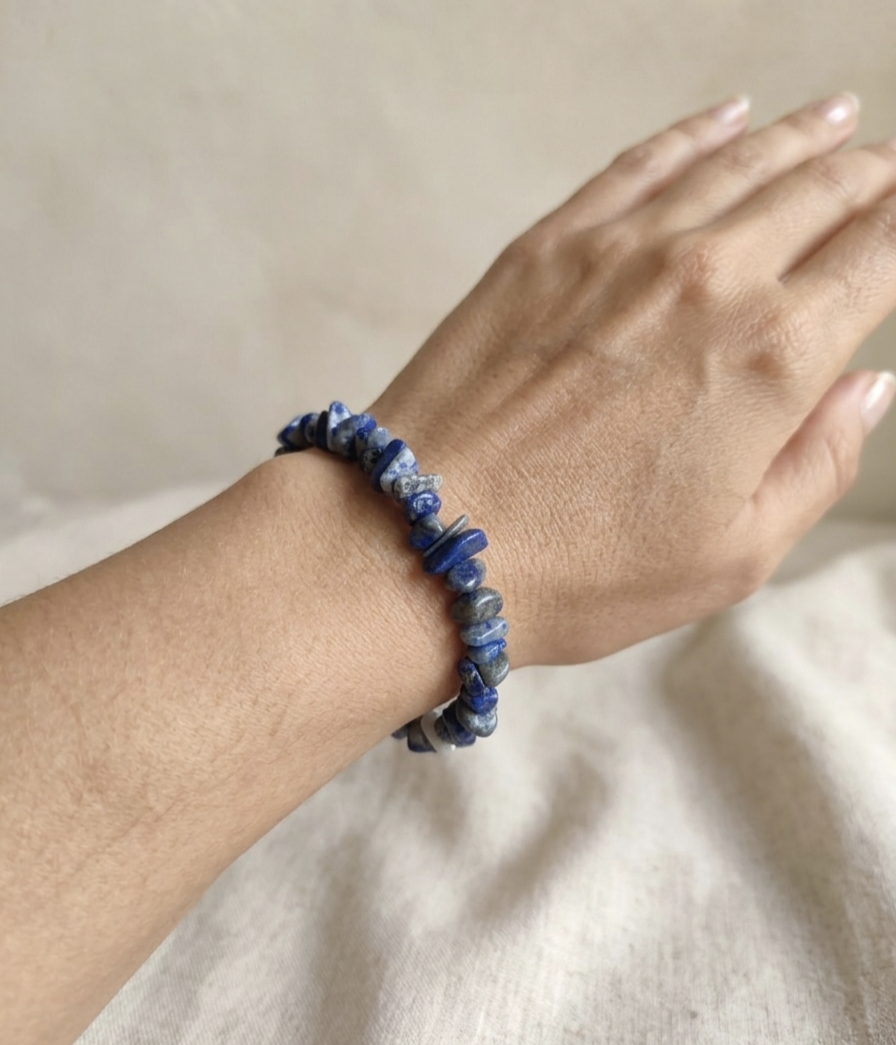 Pulseira Lápis Lazuli chips