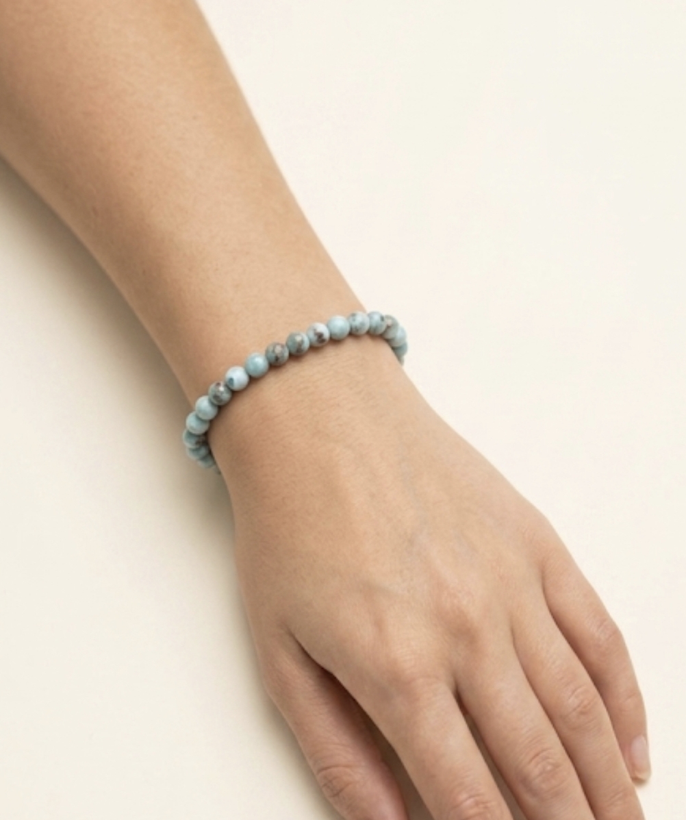 Pulseira Larimar 4mm