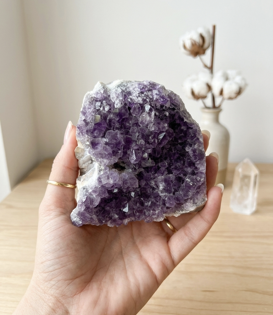 Drusa Ametista do Uruguai (670g) (9x9 cms)