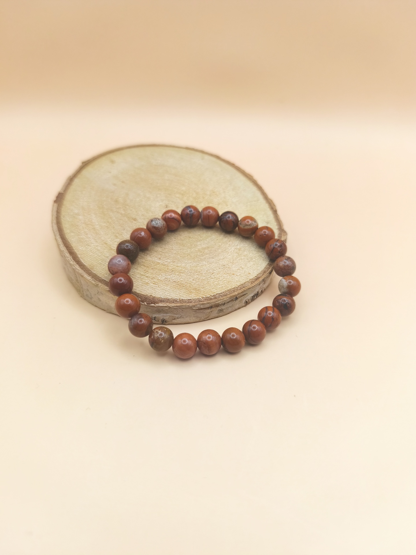 Pulseira Jaspe Vermelha 8mm