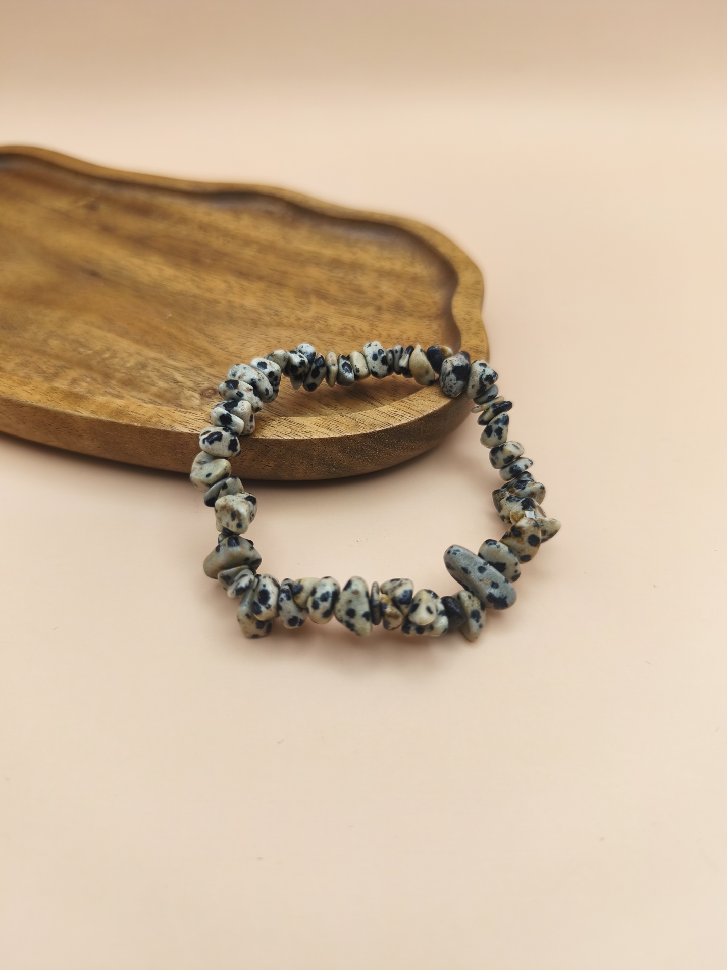 Pulseira Jaspe Dálmata chips