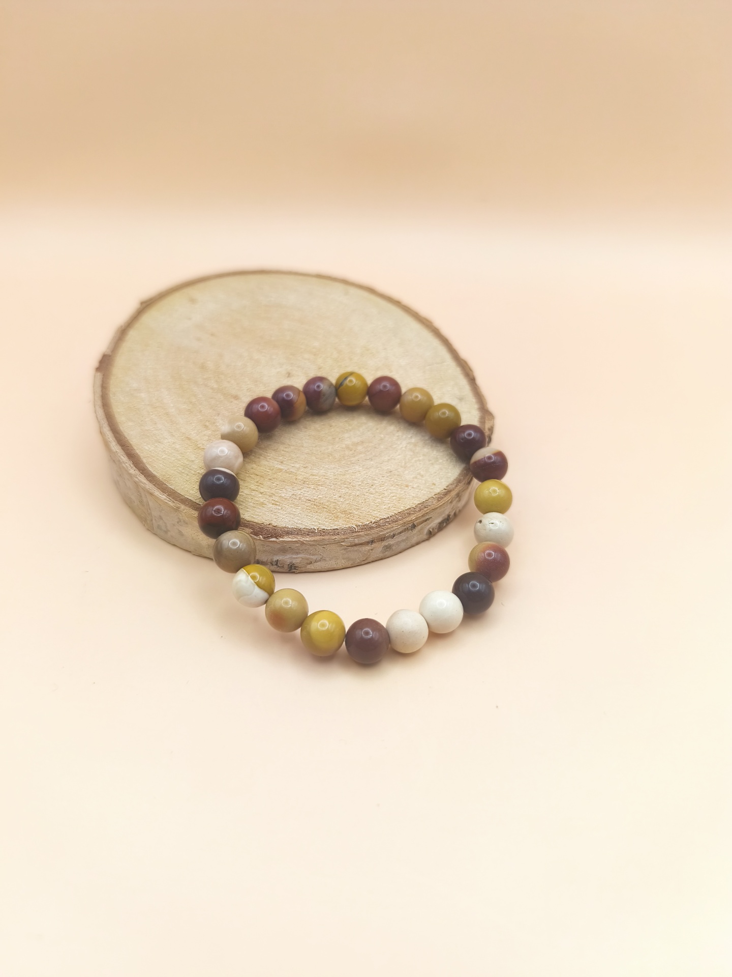 Pulseira Jaspe Mookaite 8mm