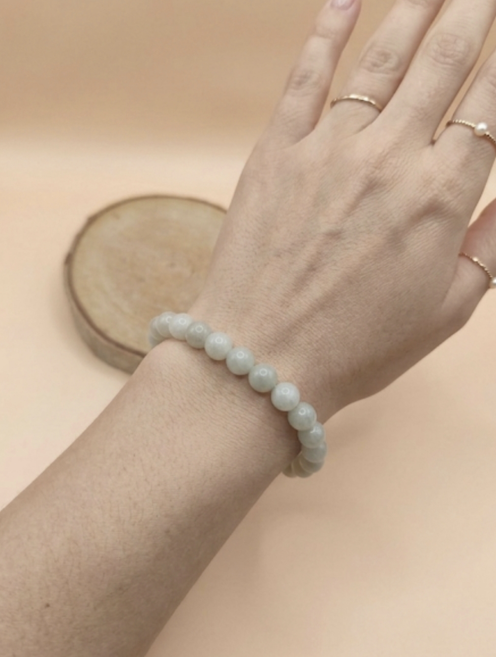 Pulseira Jade Verde 8mm
