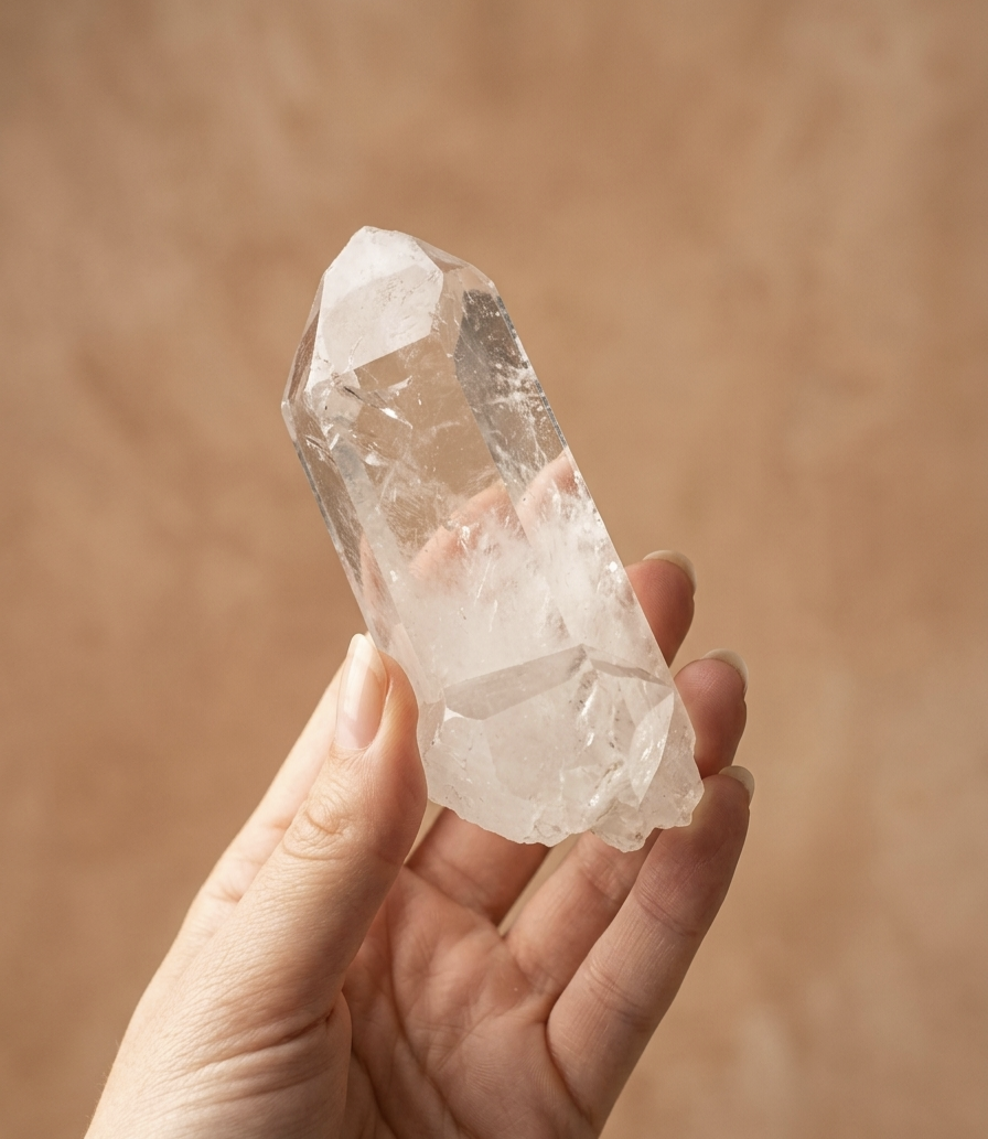 Drusa Quartzo Cristal (390g) (12x5 cms)