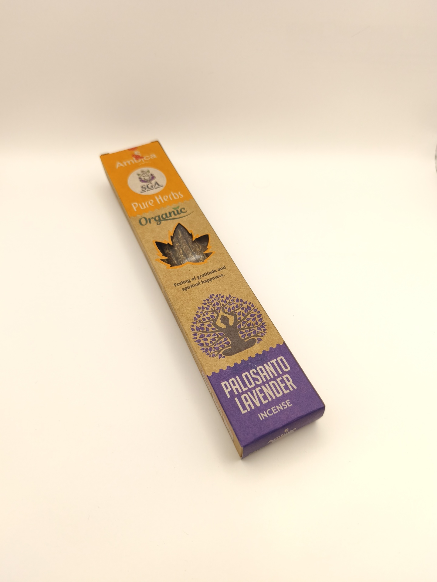 Incenso Pure Herbs Orgânico de Pau Santo e Lavanca