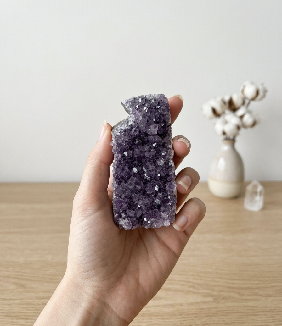Drusa Ametista do Uruguai (205g) (8x4 cms)