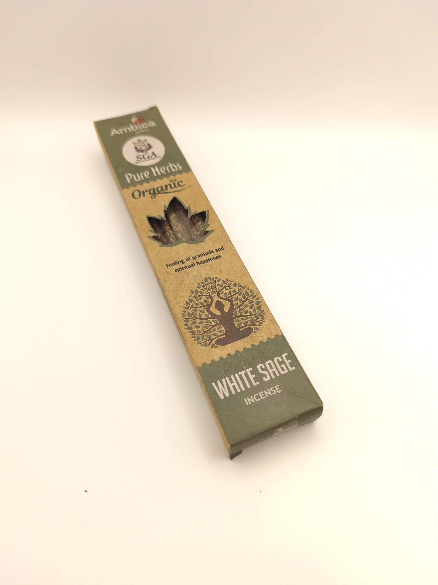 Incenso Pure Herbs Orgânico de Sálvia Branca