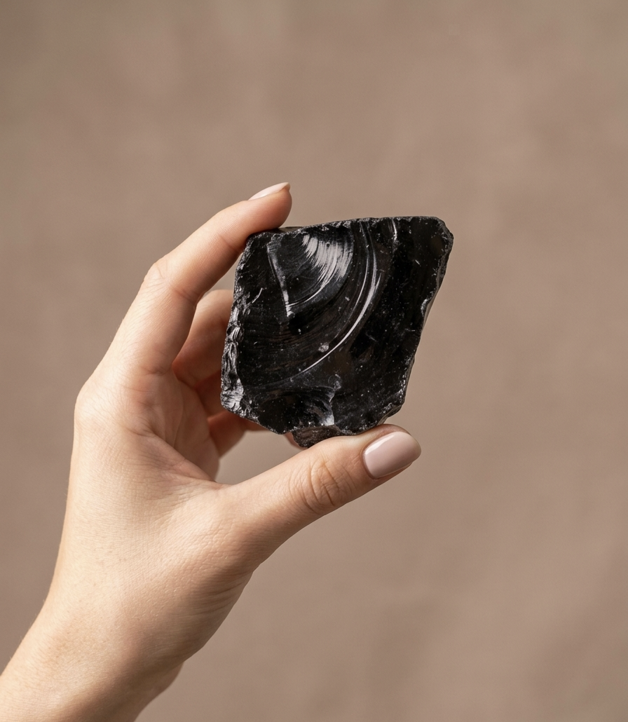 Obsidiana Preta Bruto (680g)