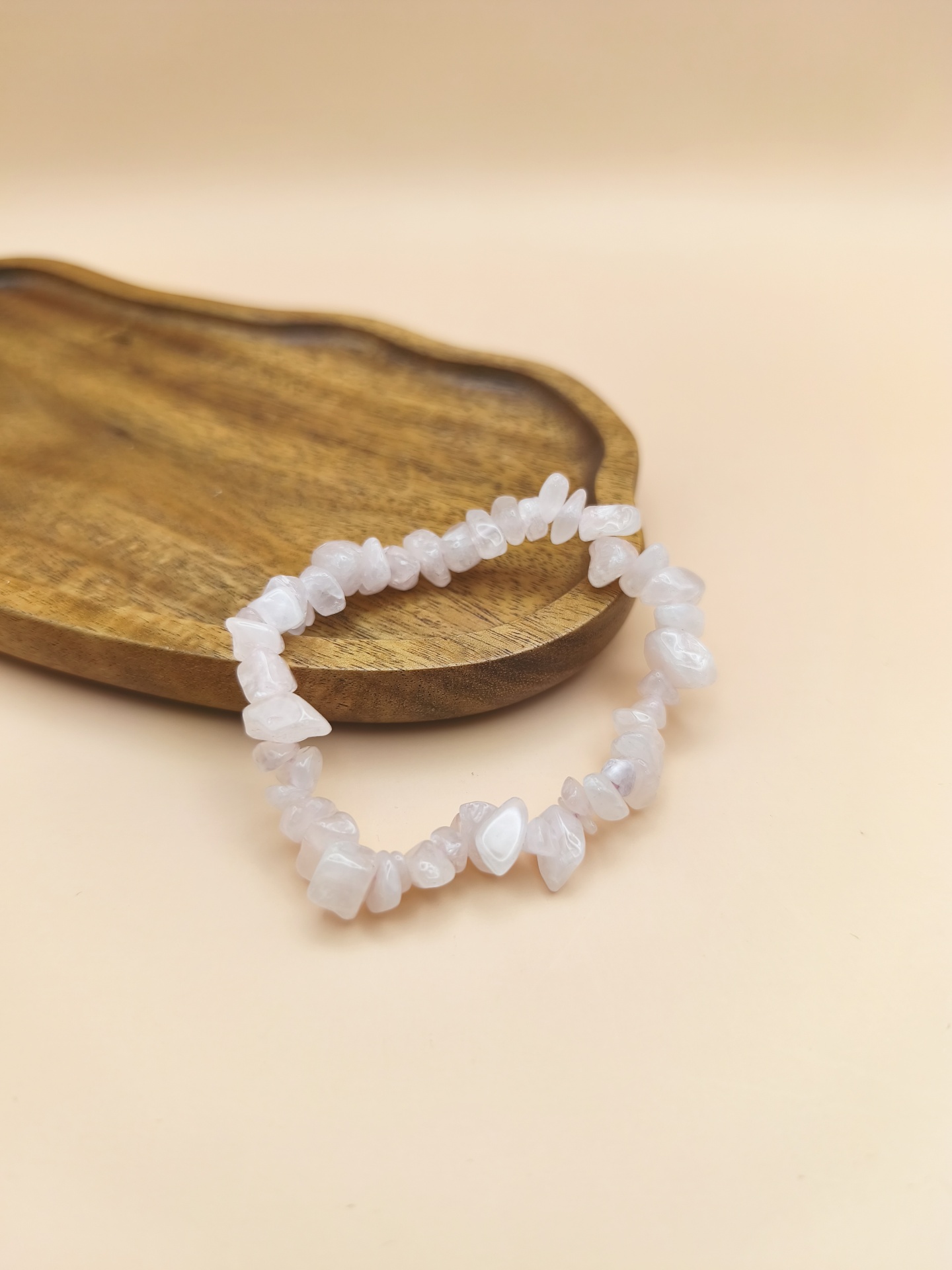 Pulseira Quartzo rosa chips