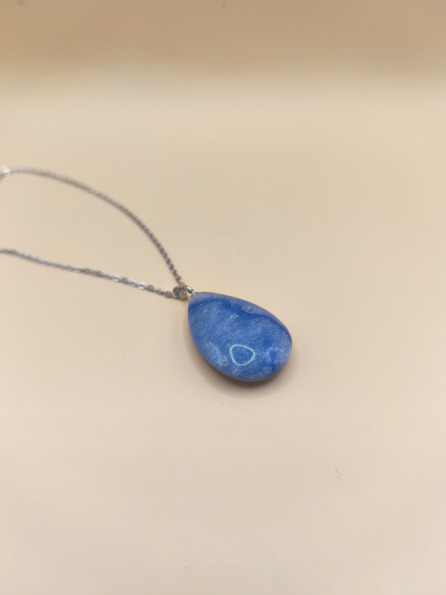 Colar Quartzo Azul Gota