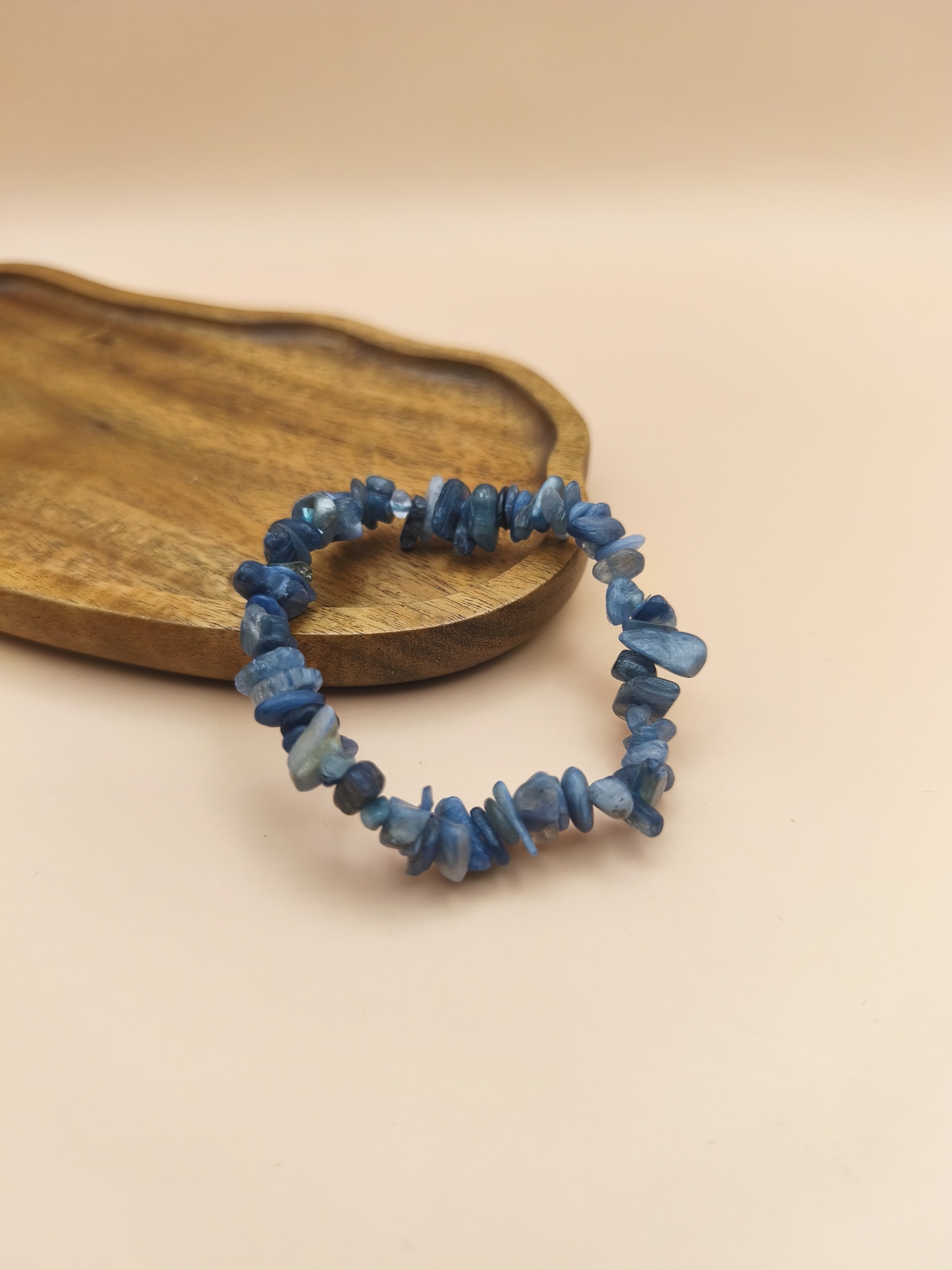 Pulseira Cianite Azul chips