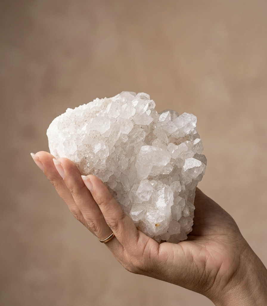 Drusa Quartzo Cristal (630g) (10x8 cms)