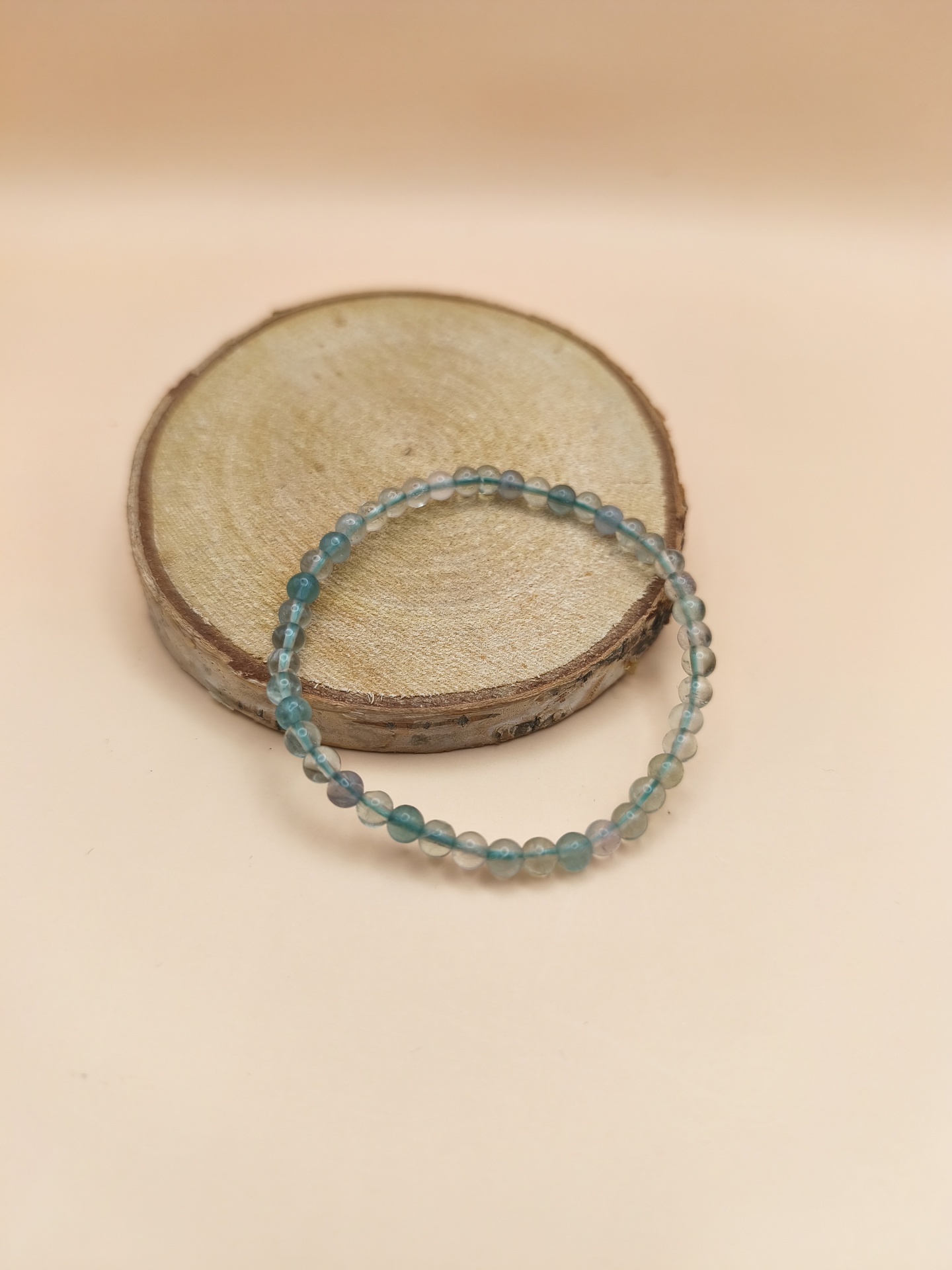 Pulseira Fluorite Verde 4mm