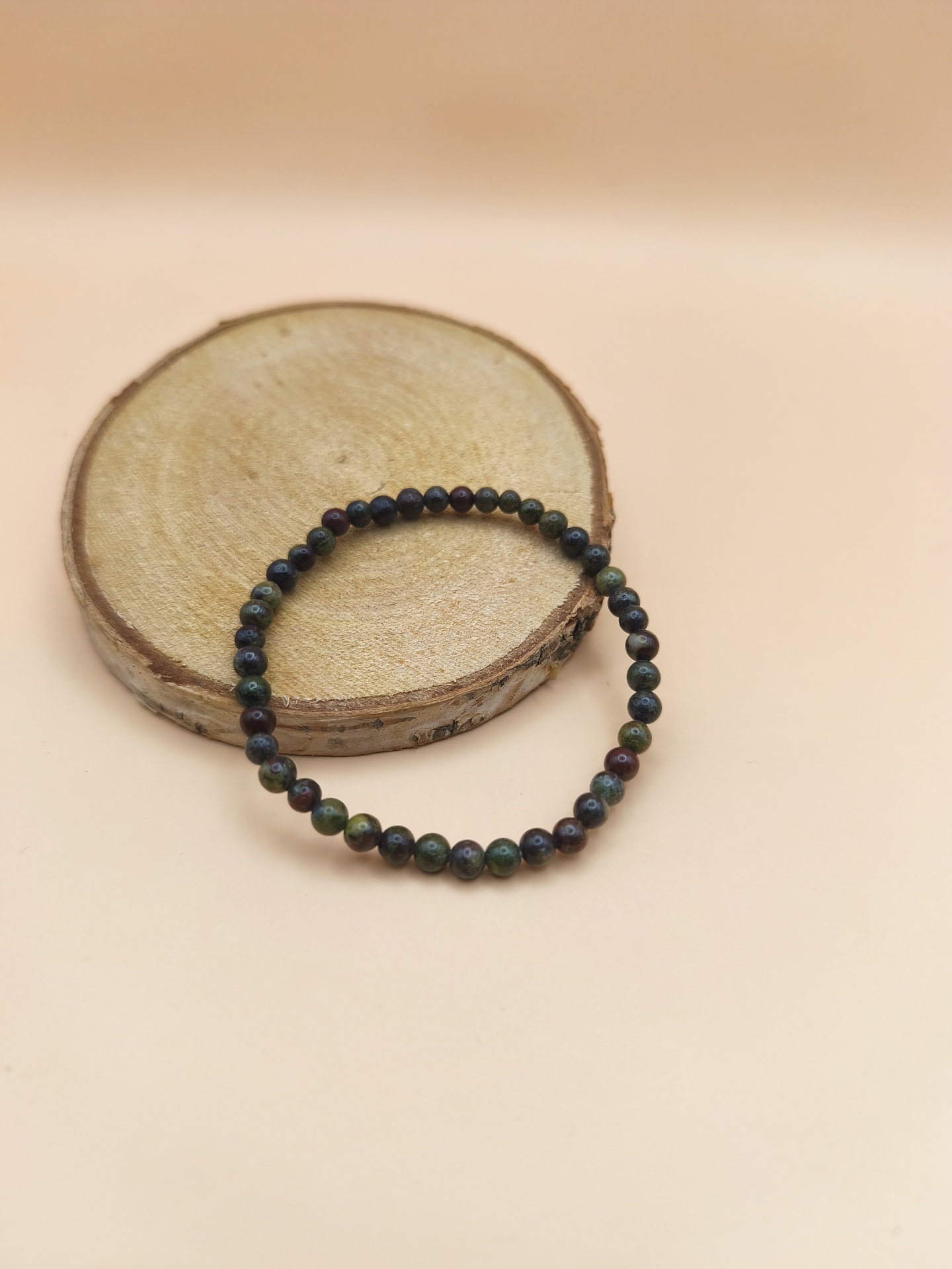 Pulseira Jaspe Sanguíneo 4mm