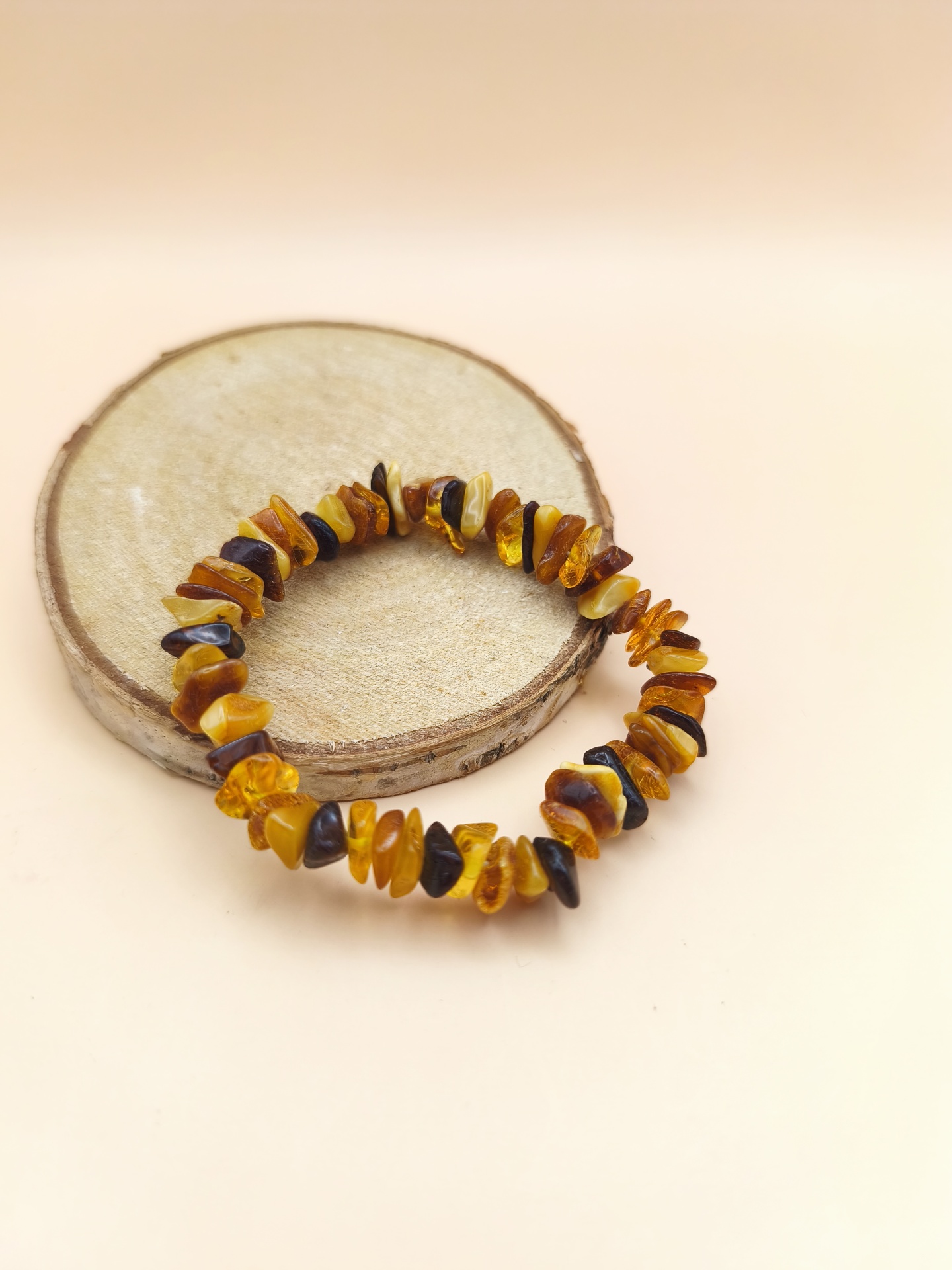 Pulseira  Âmbar Tricolor (Chips)