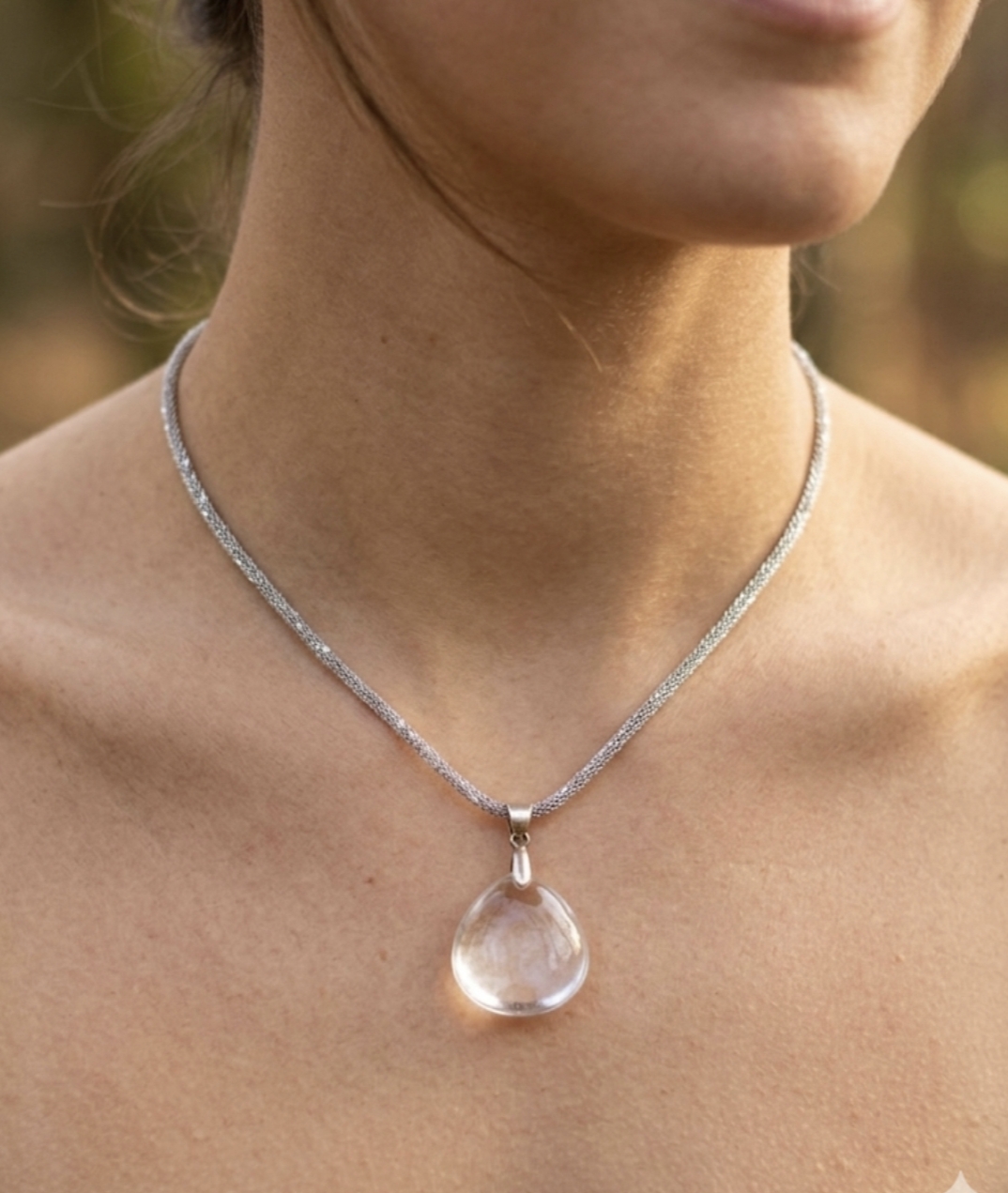 Colar Quartzo Cristal