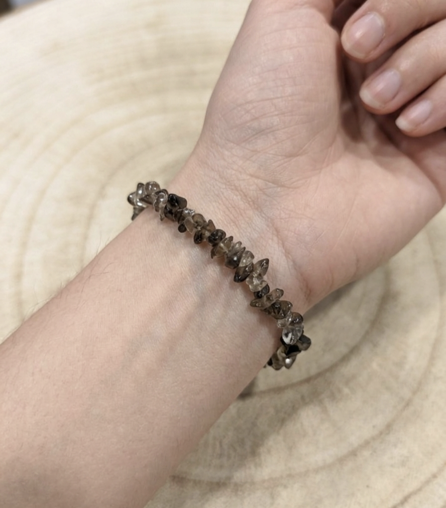 Pulseira Quartzo Fumado chips