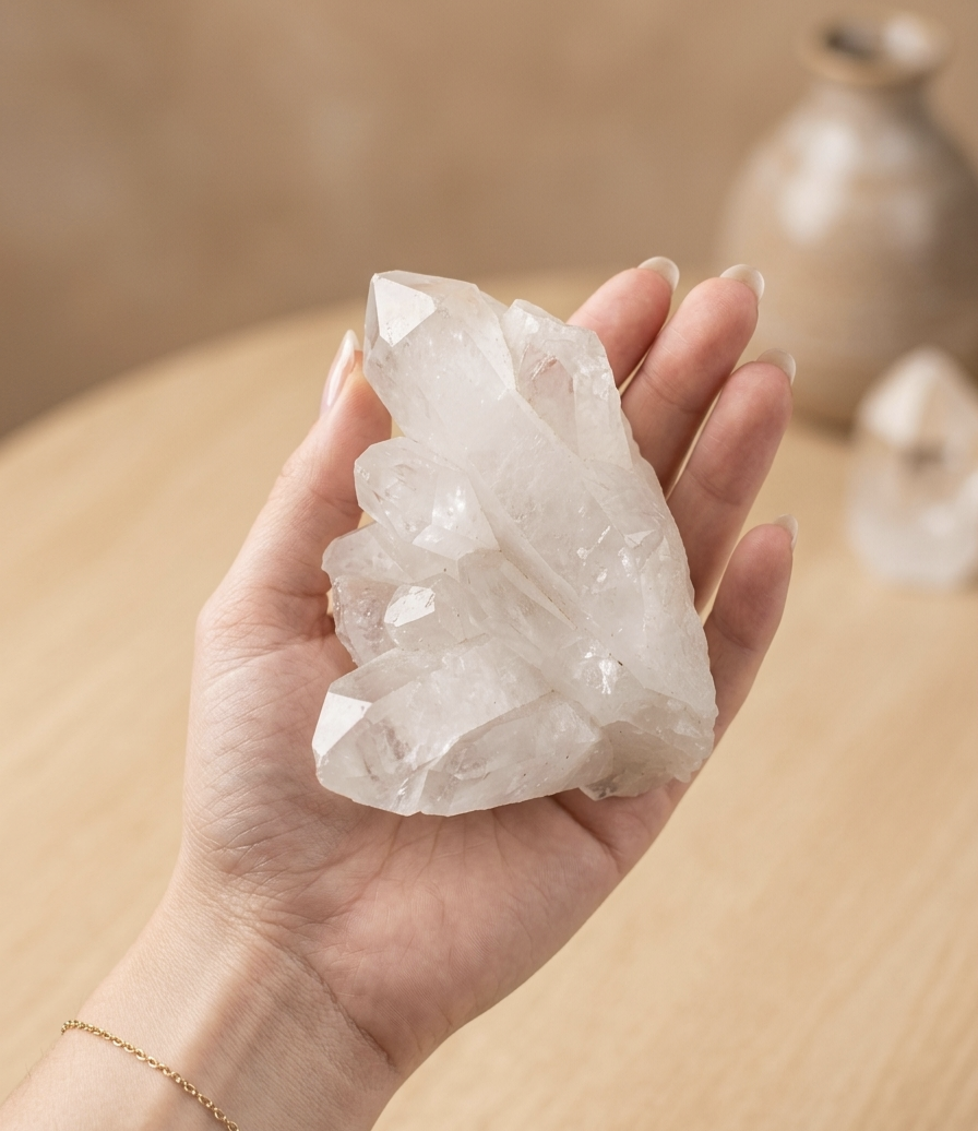 Drusa Quartzo Cristal (560g) (11x8 cms)