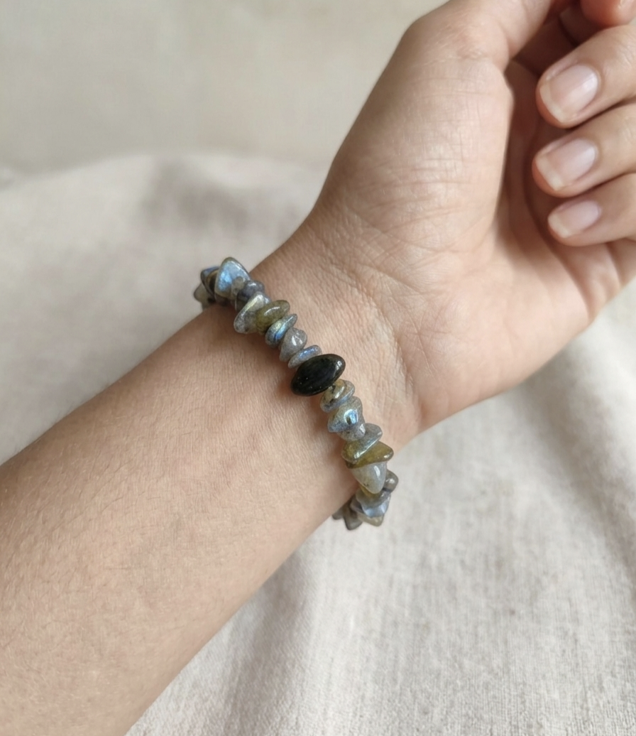 Pulseira Labradorite chips