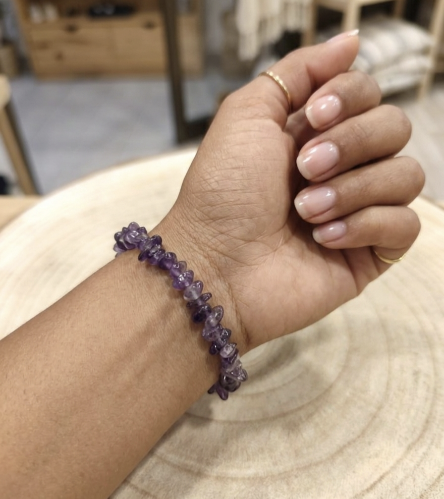 Pulseira Ametista chips