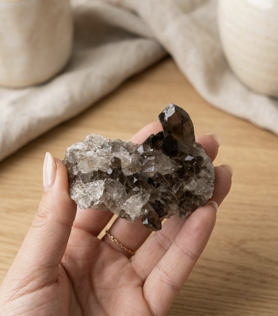 Drusa Quartzo Fumado (130g) (7x6mm)