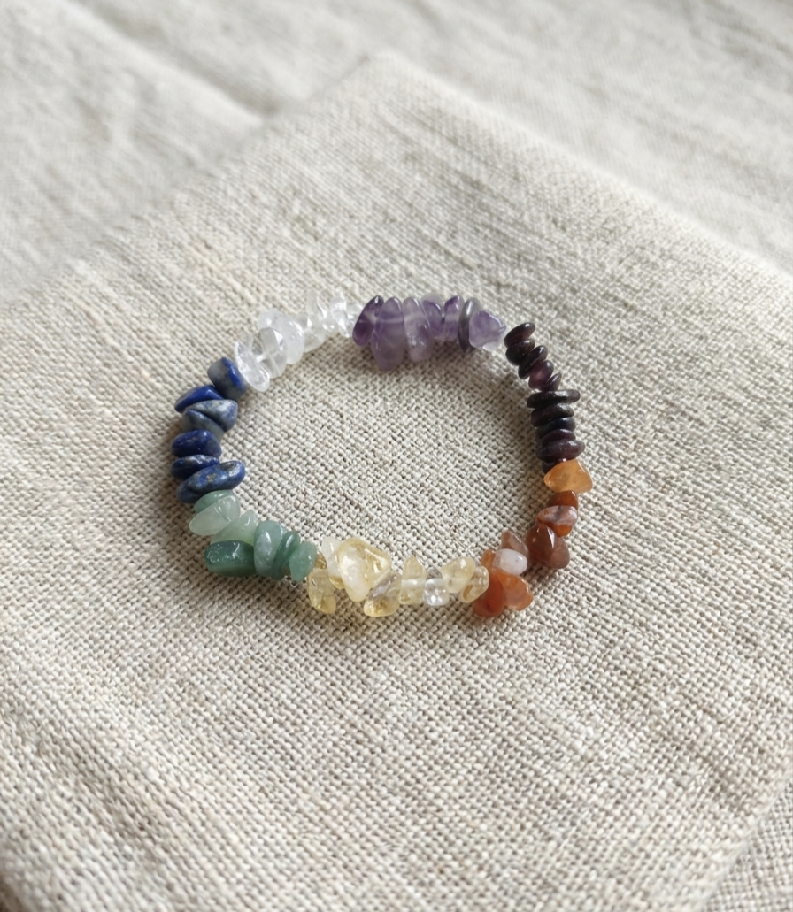 Pulseira 7 Chakras chips