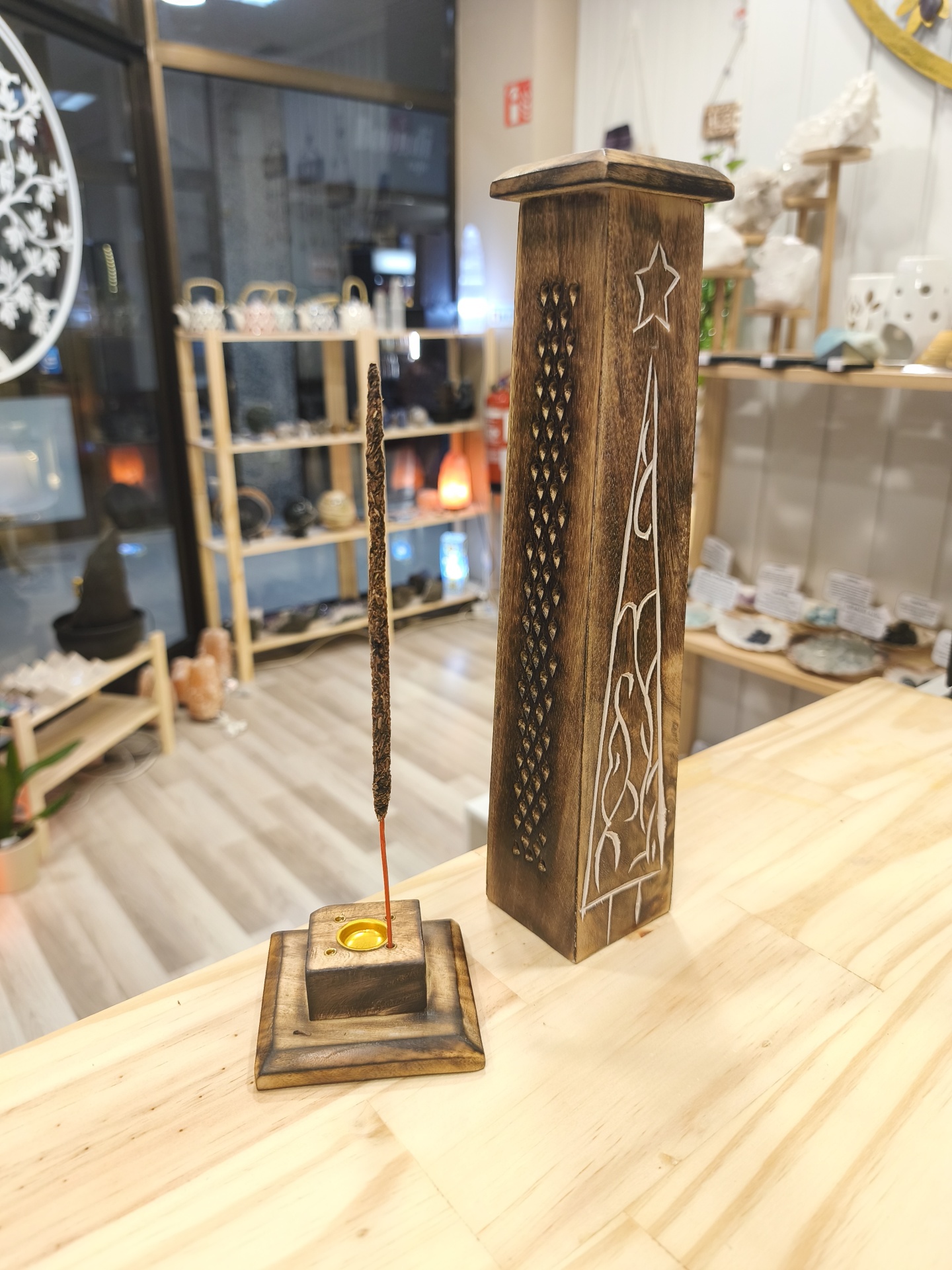 Queimador incenso (madeira)