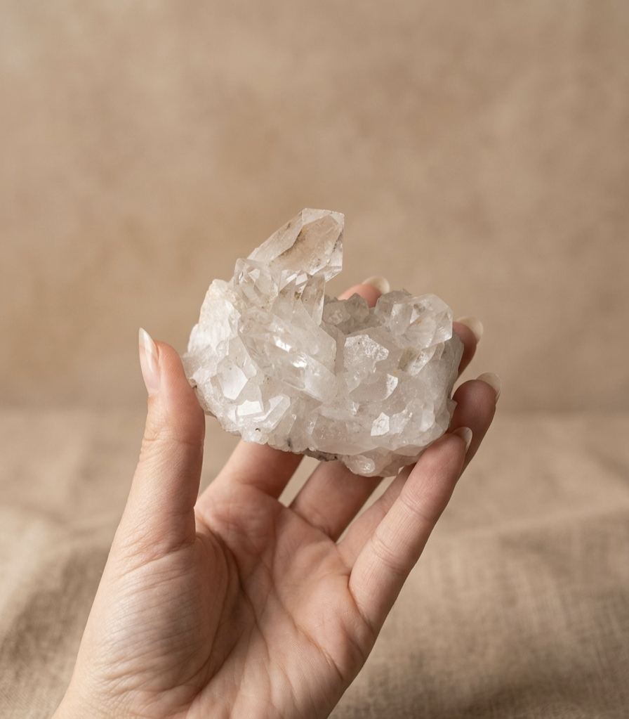 Drusa Quartzo Cristal (250g) (7x5mm)