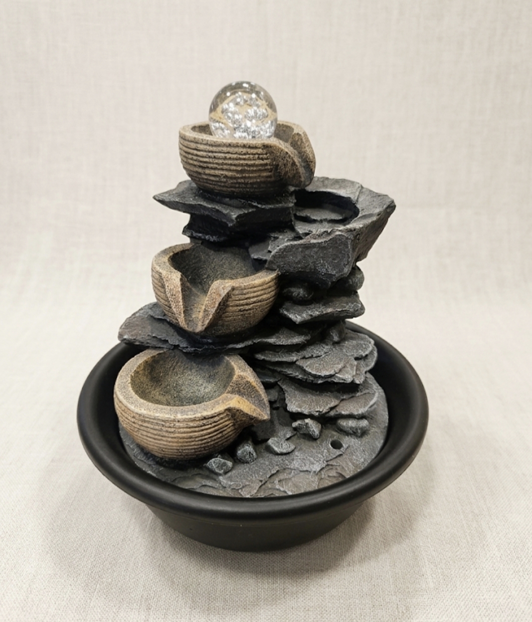 Fonte água cascata 20x20x24 cms