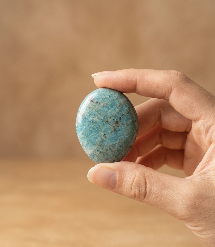Amazonite laminada polida