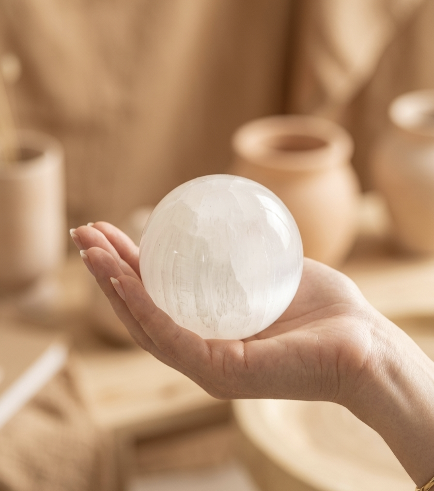 Esfera de Selenite  8 cms