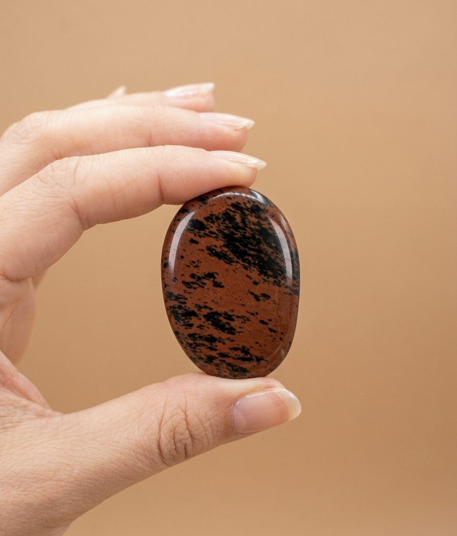 Obsidiana Caoba laminada polida