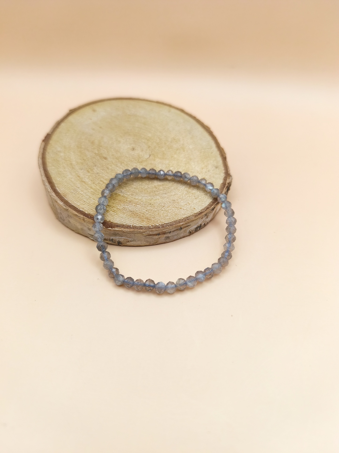 Pulseira Labradorite multifacetada 3mm
