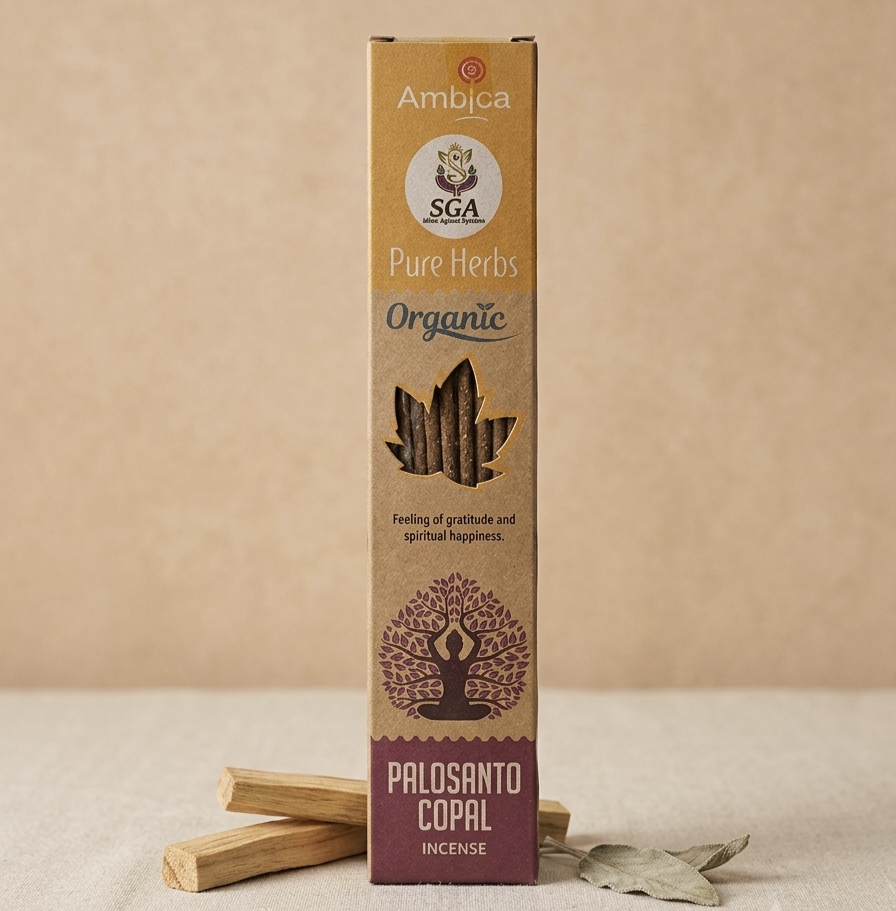Incenso Pure Herbs Orgânico de Pau Santo e Copal