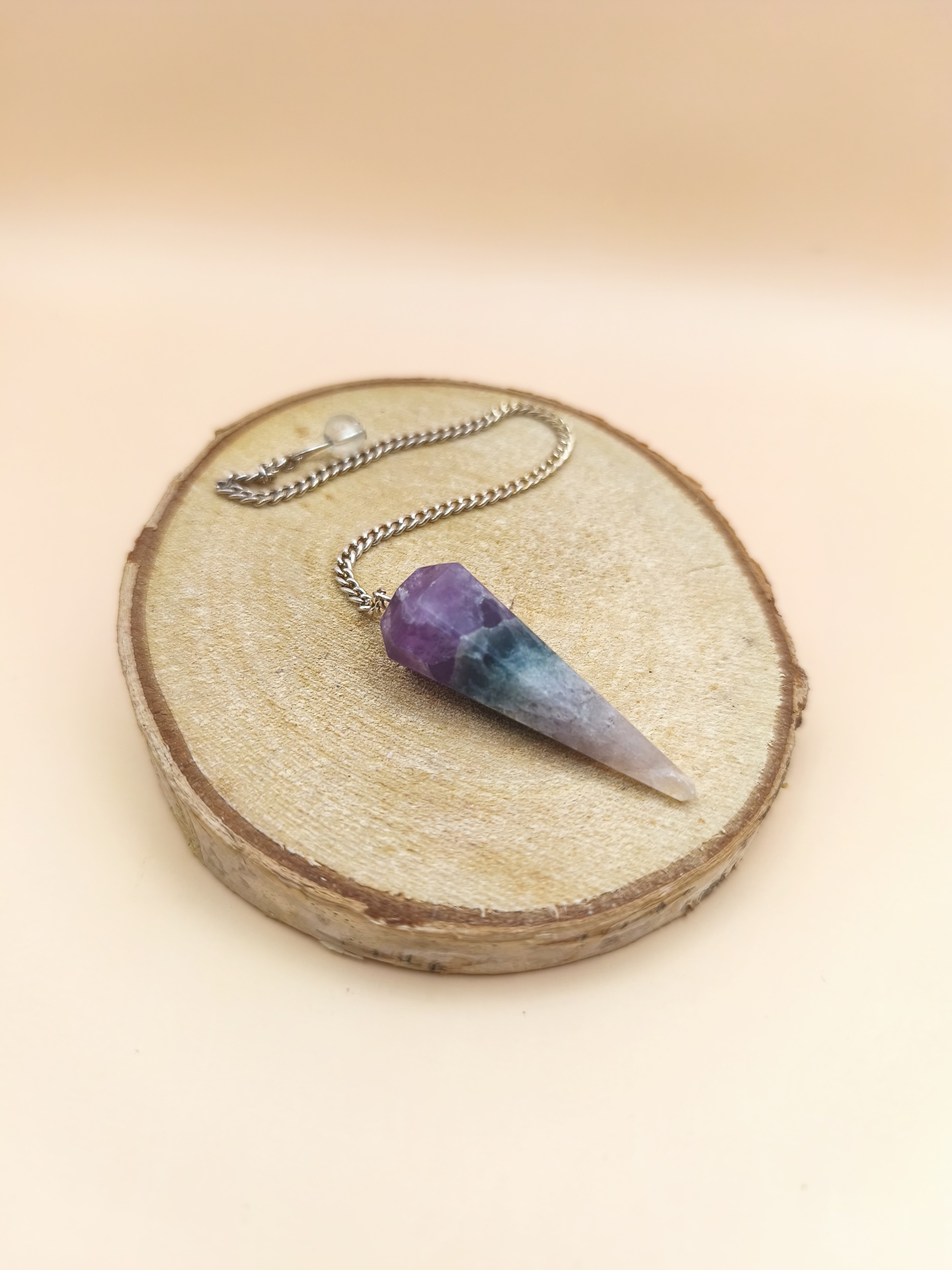 Pêndulo Fluorite Arco Íris