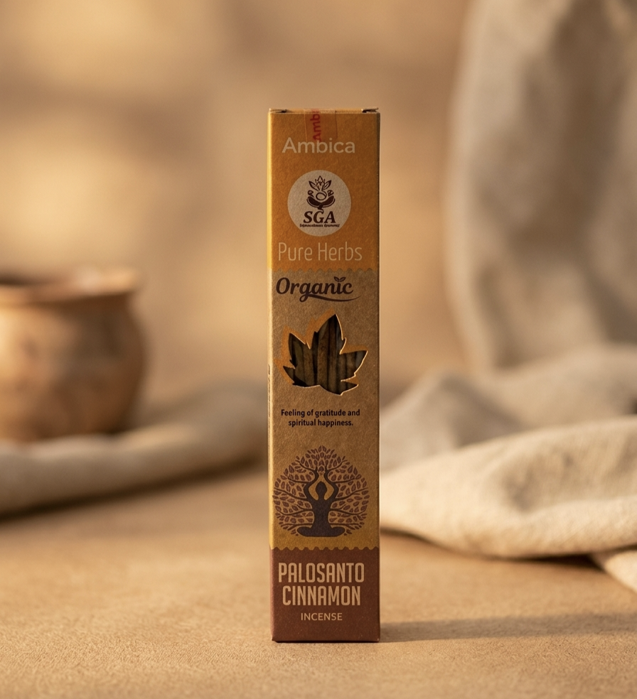Incenso Pure Herbs Orgânico de Pau Santo e Canela