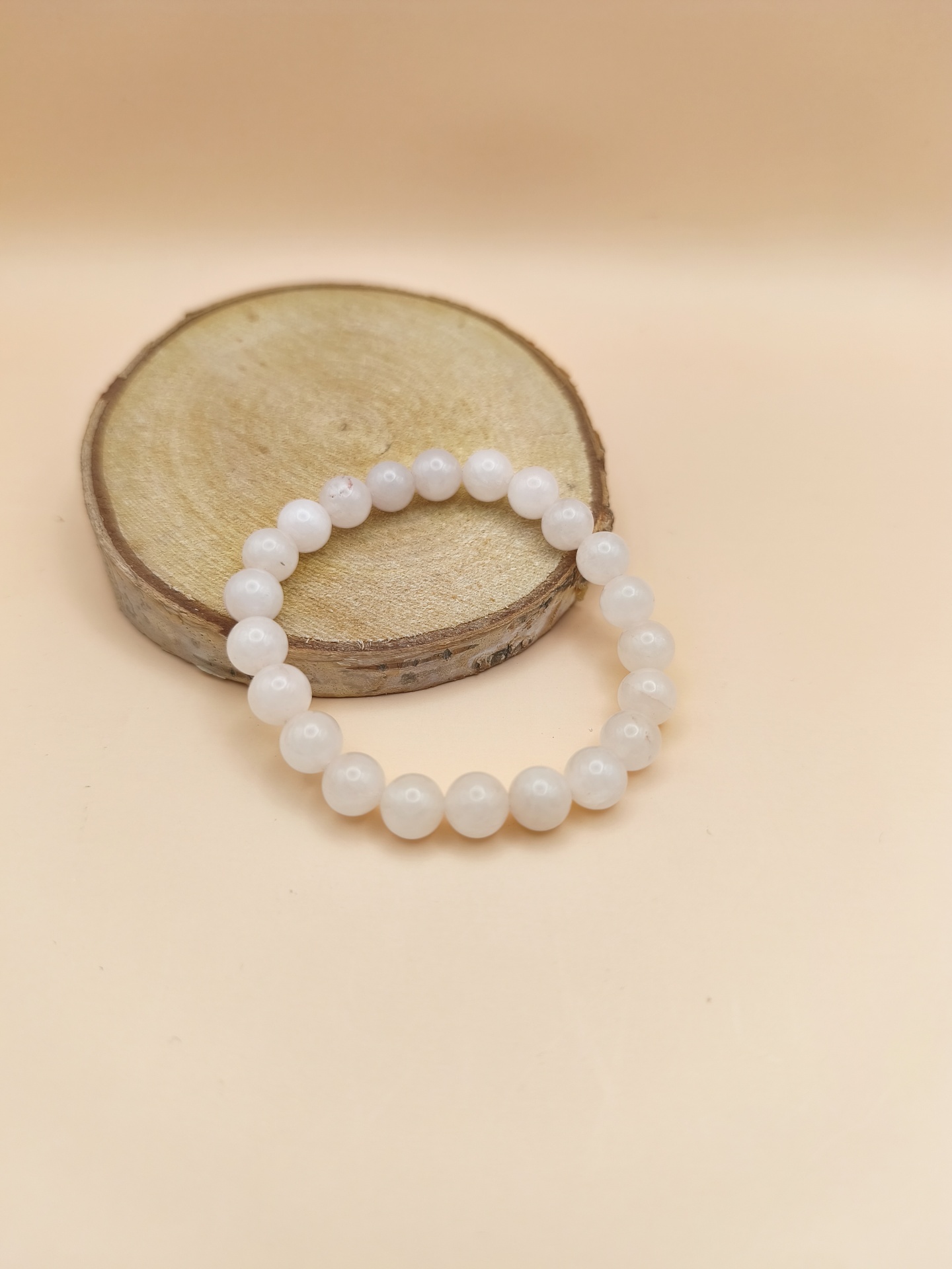 Pulseira Quartzo Rosa 8mm