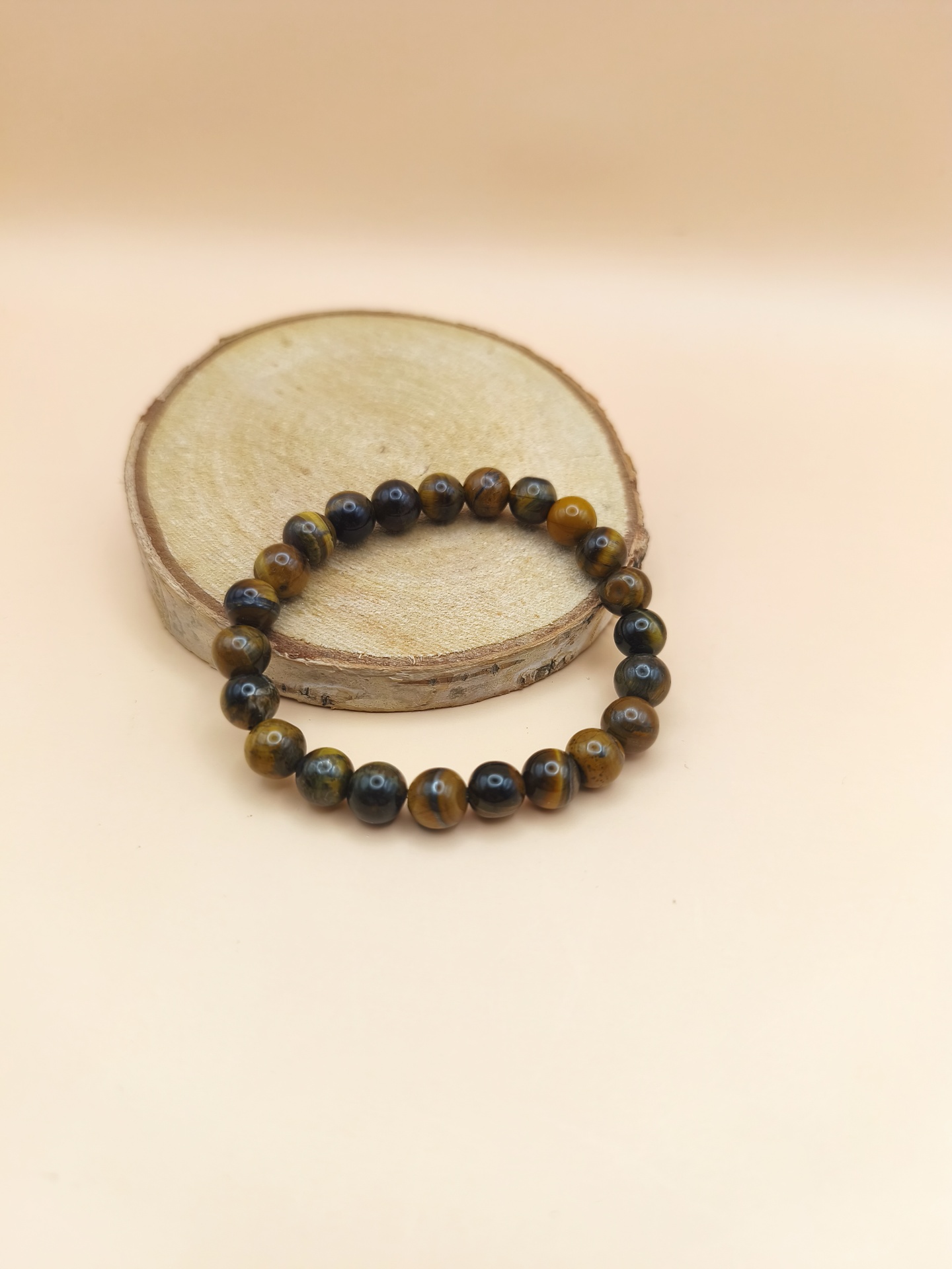 Pulseira Olho de Tigre 8mm