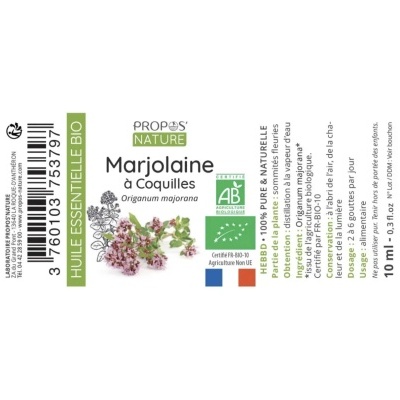 Óleo Essencial Manjerona Bio 10ml