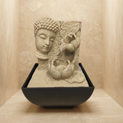 Fonte água Buda 13x13x18 cms