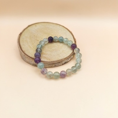 Pulseira Fluorite Arco Íris 8mm