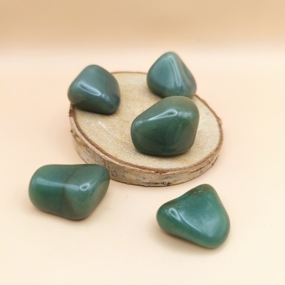 Quartzo Verde Rolado (35/40mm)