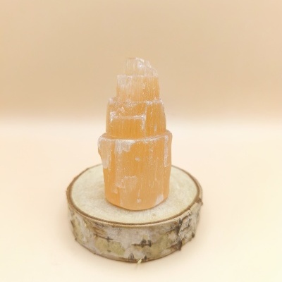 Torre Selenite Laranja (10 cms)
