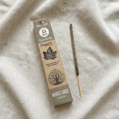 Incenso Pure Herbs Orgânico de Sálvia Branca