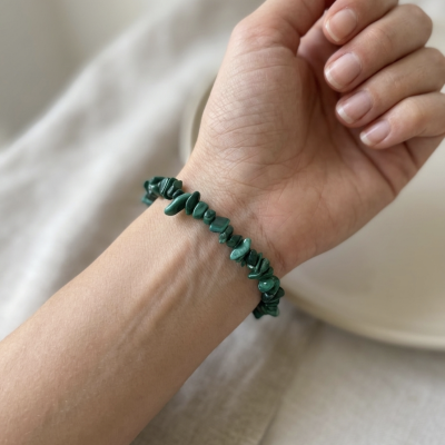 Pulseira Malaquite chips