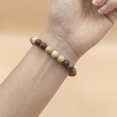 Pulseira Jaspe Mookaite 8mm