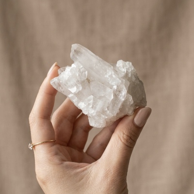 Drusa Quartzo Cristal (245g) (8x6 cms)