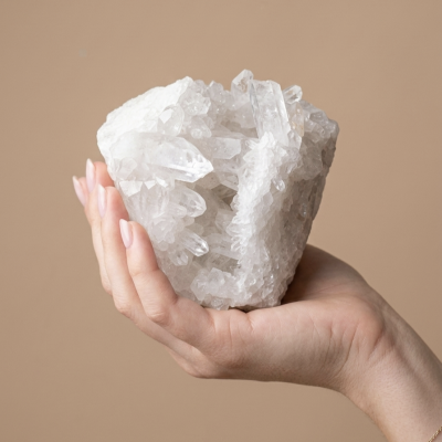 Drusa Quartzo Cristal (800g) (10x9 cms)