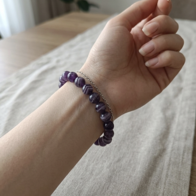 Pulseira de Ametista 8mm